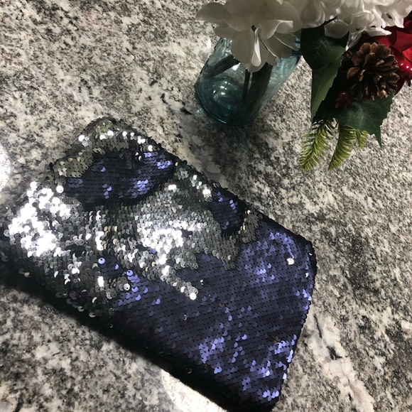 Handbags - Sequin Clutch or Makeup Bag